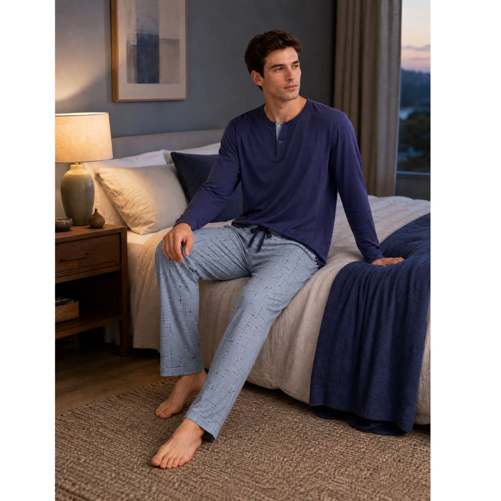 Set James ML Navy / Travertino, foto 2 de 3