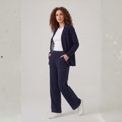 Loungewear Set Eleonor Navy / Htr Grey, foto 2 de 4