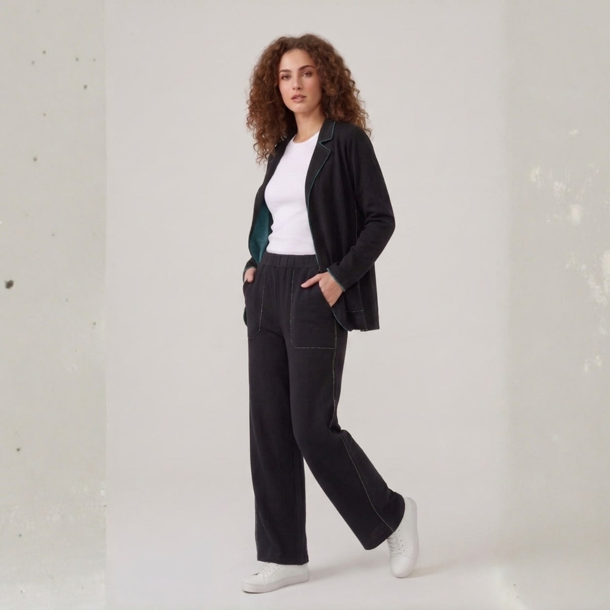 Loungewear Set Eleonor Stormy / Black, foto 1 de 4