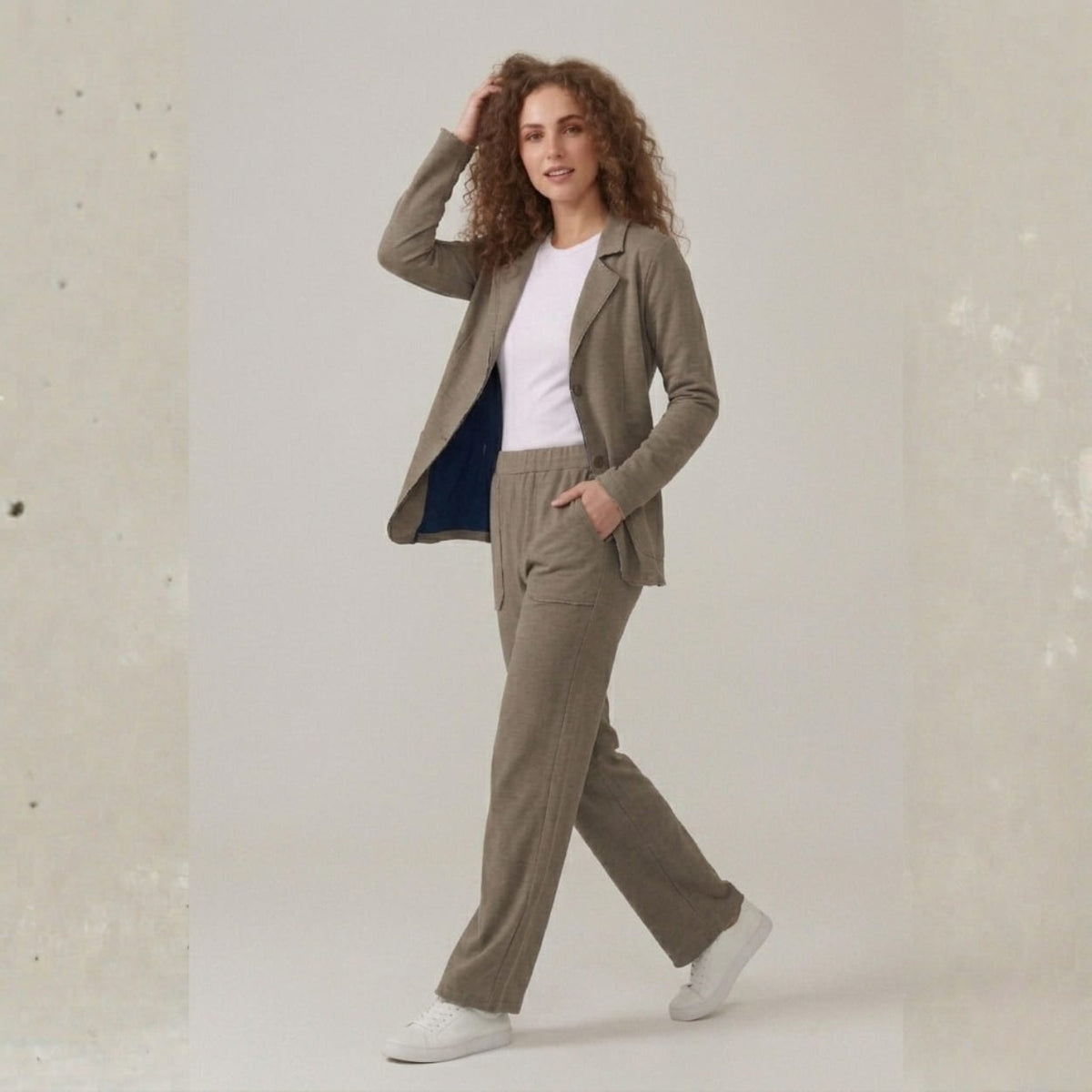Loungewear Set Eleonor Navy / Marron, foto 1 de 5