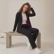 Loungewear Set Eleonor Crimson / Black, foto 2 de 4
