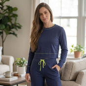 Loungewear Set Margot Limon / Navy, foto 4 de 4