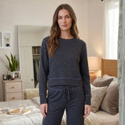 Loungewear Set Margot Blueberry / Charcoal, foto 3 de 4
