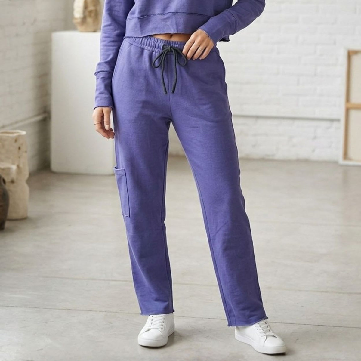 Loungewear Set Margot Charcoal / Blue Berry, foto 4 de 4