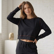 Loungewear Set Margot Crimson / Black, foto 2 de 3