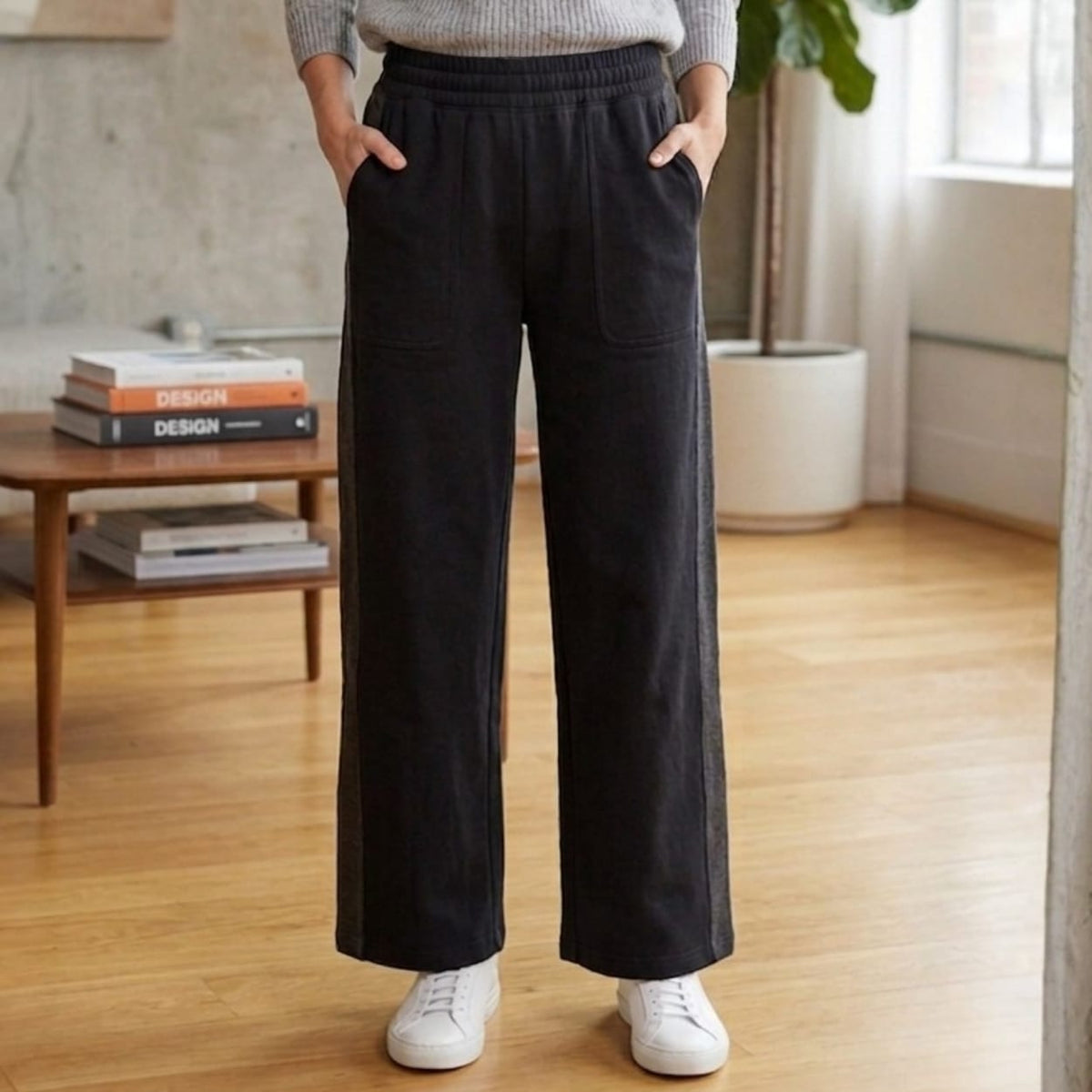 Loungewear Irina Pant Black / Green, foto 2 de 3