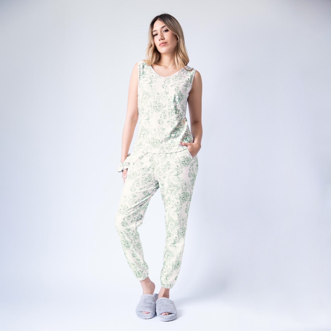 Pijama Freschezza Verde Cactus, foto 1 de 2