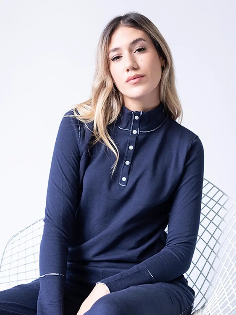 LOUNGEWEAR HOODIE MARGARET NAVY
