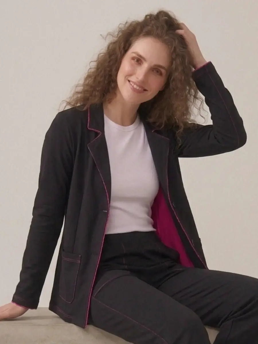 LOUNGEWEAR SET ELEONOR CRIMSON/ BLACK