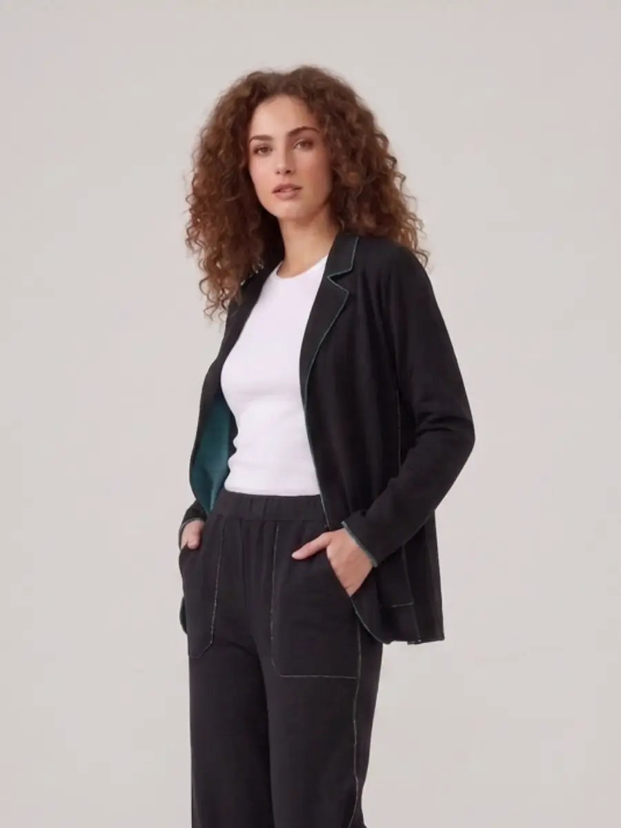 LOUNGEWEAR SET ELEONOR STORMY / BLACK