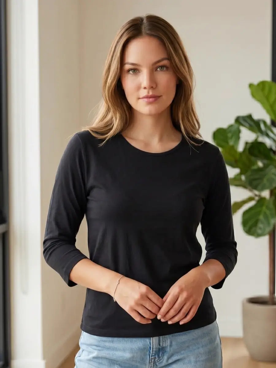 LOUNGEWEAR TOP HELEN BLACK