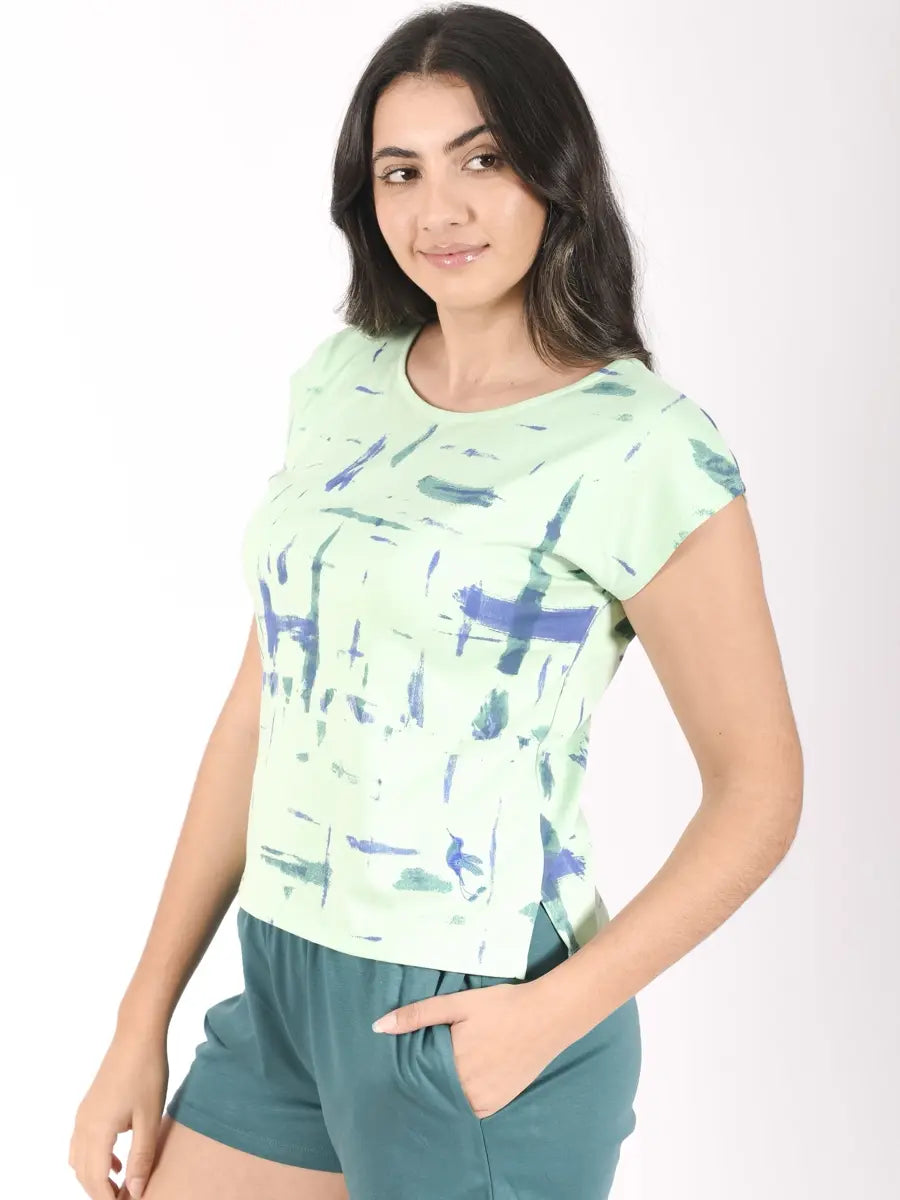 PIJAMA TRAVESIA ONIRICA JADE/VERDE OSCURO