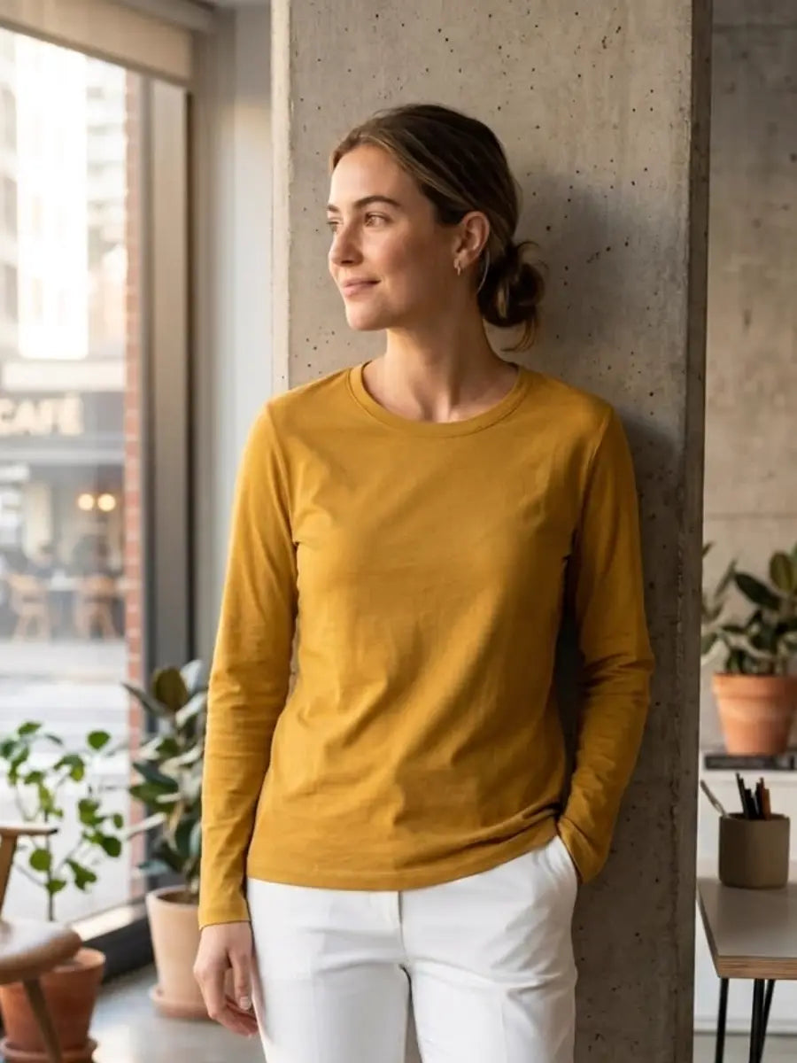 PROOF OF CONCEPT LUCIA TEE SHIRT M/L OCRE